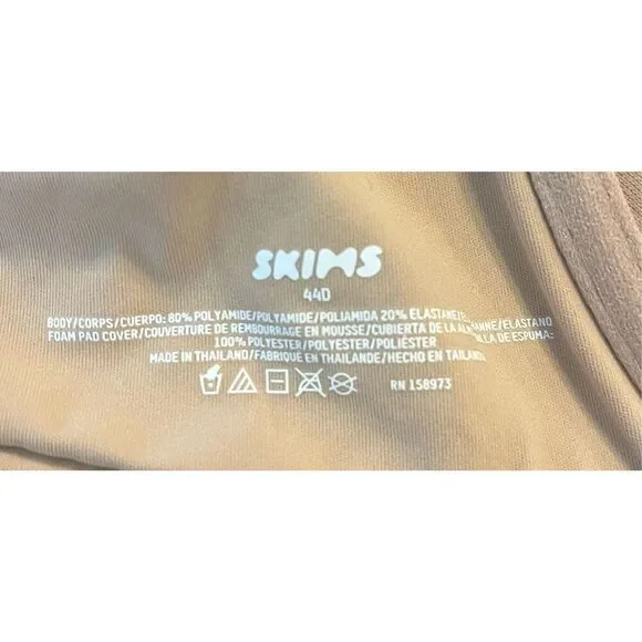 NWT Skims Fits Everybody Push Up Demi Bra Br-uwr-2295 Clay 44D - Picture 6 of 6